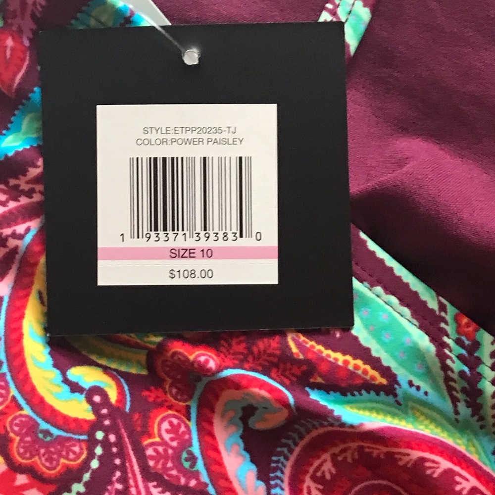 Ellen Tracy Swimsuit Power Paisley - Picture 16 of 16